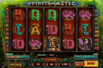 Spirit of Aztecs Slot Game Screenshot Image