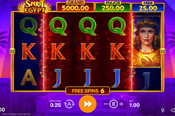 Spirit of Egypt: Hold and Win Slot Game Screenshot Image