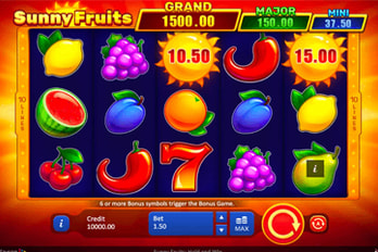 Sunny Fruits: Hold and Win Slot Game Screenshot Image