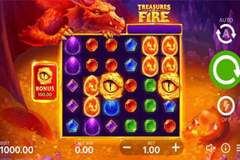 Treasures of Fire: Scatter Pays Slot Game Screenshot Image