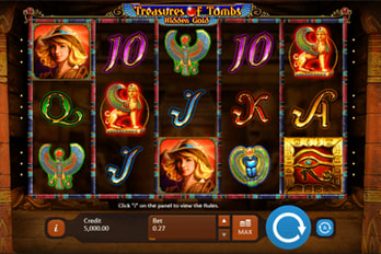 Treasures of Tombs Slot Game Screenshot Image