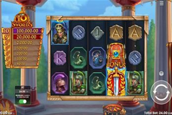 10 Swords Slot Game Screenshot Image
