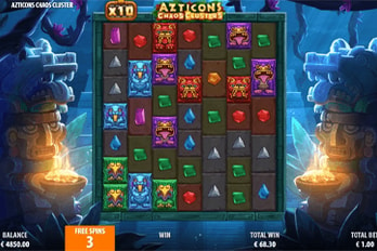Quickspin Azticons Chaos Clusters Slot Game Screenshot Image