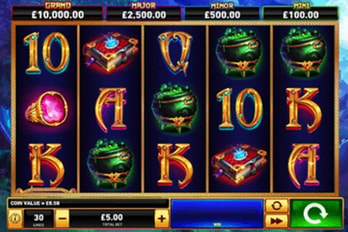 Blue Wizard Slot Game Screenshot Image