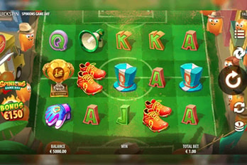Spinions Game Day Slot Game Screenshot Image