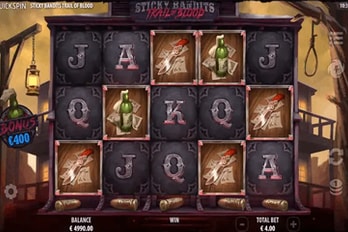 Sticky Bandits Trail of Blood Slot Game Screenshot Image