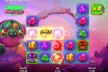 Warp Wreckers Power Glyph Slot Game Screenshot Image