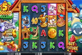5 Doggy Dollars Slot Game Screenshot Image