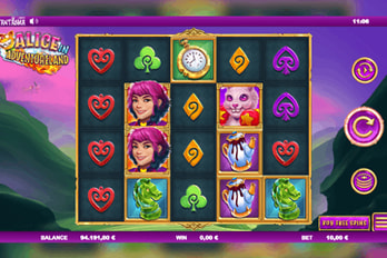 Alice In Adventureland Slot Game Screenshot Image