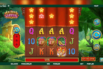 Animal Carnival Slot Game Screenshot Image