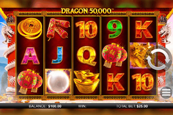 Dragon 50,000 Slot Game Screenshot Image