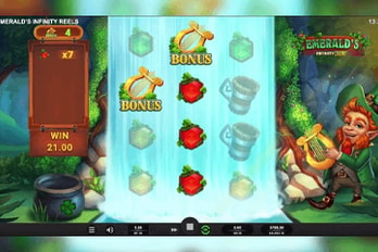 Emeralds: Infinity Reels Slot Game Screenshot Image