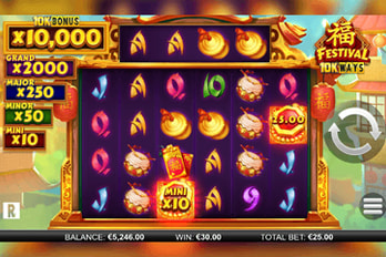 Festival 10K WAYS Slot Game Screenshot Image