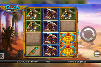 Giza: Infinity Reels Slot Game Screenshot Image