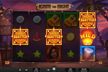 Ignite The Night Slot Game Screenshot Image