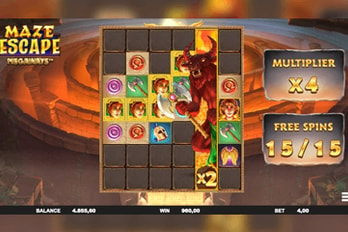 Maze Escape Megaways Slot Game Screenshot Image