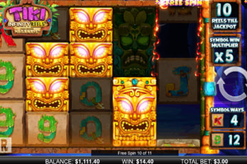 Tiki: Infinity Reels and Megaways Slot Game Screenshot Image