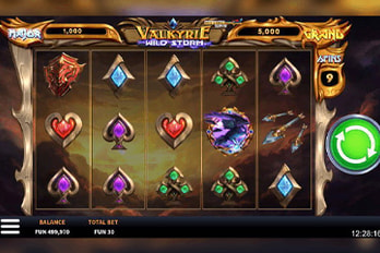 Valkyrie Wild Storm Slot Game Screenshot Image