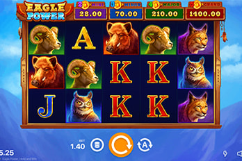 Eagle Power Hold and Win Slot Game Screenshot Image