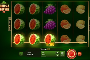 Fruits & Clovers: 20 lines Slot Game Screenshot Image