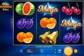 Mega Burning Wins 27 ways Slot Game Screenshot Image