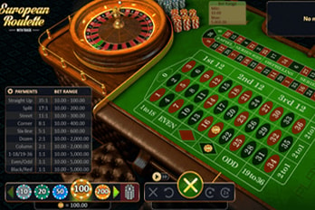 Roulette with Track High Table Game Screenshot Image