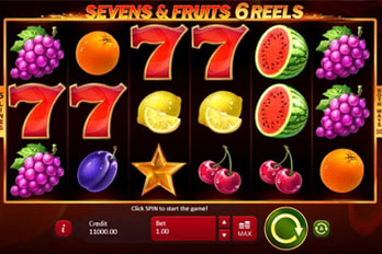 Sevens & Fruits: 6 reels Slot Game Screenshot Image