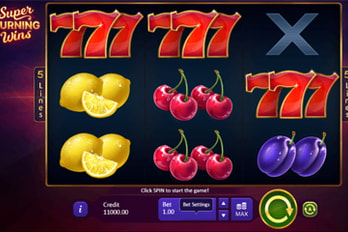 Super Burning Wins Classic: 5 lines Slot Game Screenshot Image