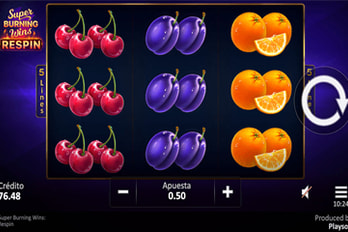Super Burning Wins: Respin Slot Game Screenshot Image