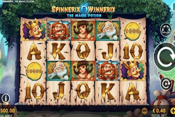 Spinnerix and Winnerix: The Magic Potion Slot Game Screenshot Image