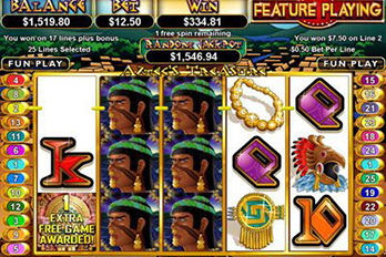 Aztec's Treasure Feature Guarantee Slot Game Screenshot Image