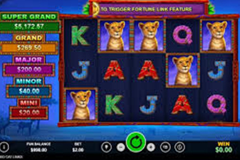 Big Cat Links Slot Game Screenshot Image