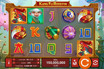 Kung Fu Rooster Slot Game Screenshot Image