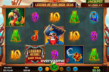 Legend of the High Seas Slot Game Screenshot Image