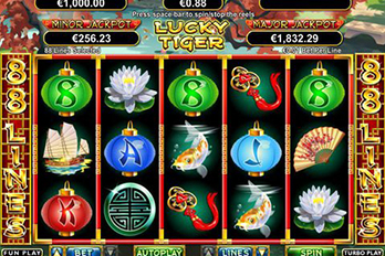 Lucky Tiger Slot Game Screenshot Image