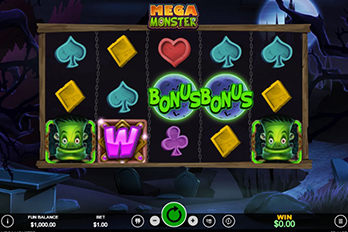 Mega Monster Slot Game Screenshot Image