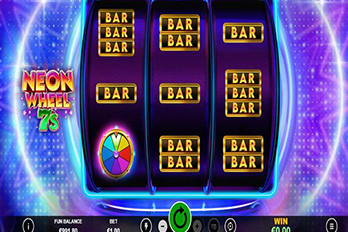 Neon Wheel 7s Slot Game Screenshot Image