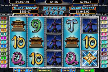 Ninja Star Slot Game Screenshot Image