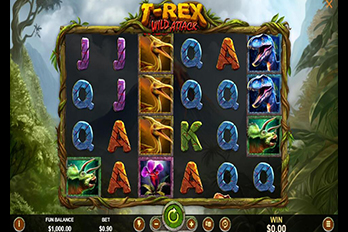 T-Rex Wild Attack Slot Game Screenshot Image