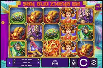 Three Kingdom Wars - San Guo Zheng Ba Slot Game Screenshot Image