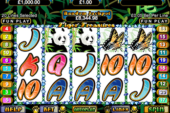 Tiger Treasures Slot Game Screenshot Image