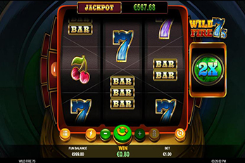 Wild Fire 7s Slot Game Screenshot Image