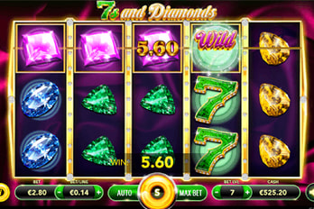 7s And Diamonds Slot Game Screenshot Image