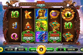 Dragon Rider Eternal Mountains Slot Game Screenshot Image