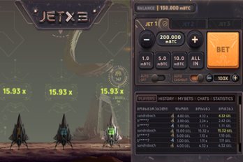 JetX3 Crash Game Screenshot Image