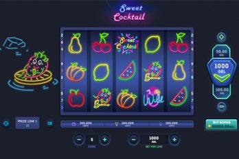 Sweet Cocktail Slot Game Screenshot Image