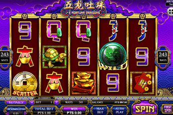 5 Fortune Dragons Slot Game Screenshot Image