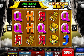 5 Fortune Slot Game Screenshot Image