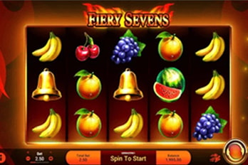 Fiery Sevens Slot Game Screenshot Image