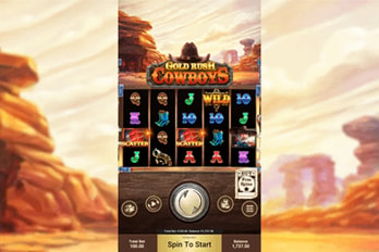 Gold Rush Cowboys Slot Game Screenshot Image